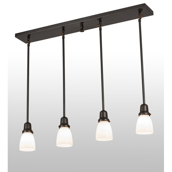 17 Stories 4 Light Brown/White Kitchen Island Pendant Wayfair